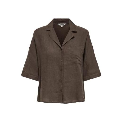 Only camicia da donna onltokyo, martini cioccolato, s