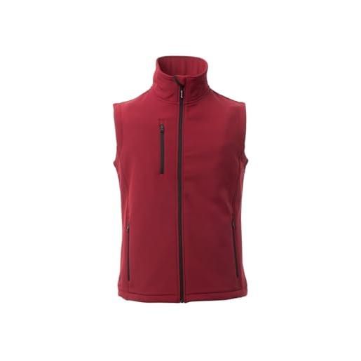 SADISRLS payper glasgow gilet uomo donna in softshell anti vento idrorepellente giubbotto smanicato (it, testo, 4xl, regular, regular, bordeaux)