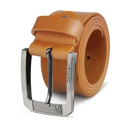 Cartvelli cintura in pelle premium da uomo made in italy con confezione regalo in vera pelle da uomo cintura in jeans cintura larga pelle cintura 40 mm cintura accorciabile