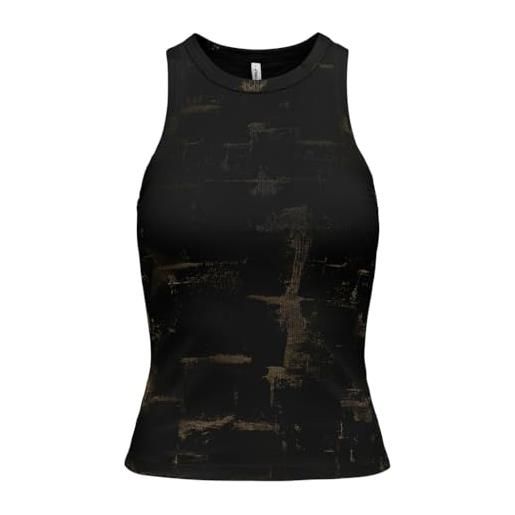 ONLY onlisla s/l o-neck coated top jrs, nero, s
