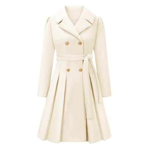 RITOSTA cappotto lana donna invernale elegante caldo giacca lungo cappotti autunno moda giubbotto da collo casual trench coat con cintura