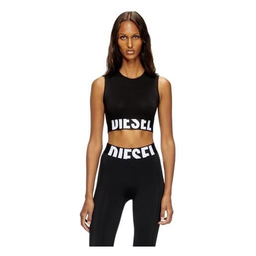 Diesel donna top a176610hmau sintetico nero xs