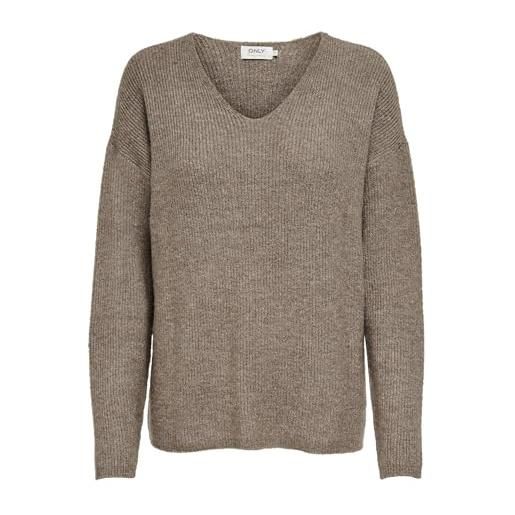 Only maglione da donna onlcamilla, caribou/dettagli: mélange, l