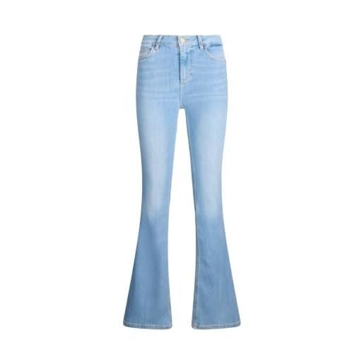 Liu Jo jeans donna con vestibilità flare, chiusura con patta, colore blu denim modello: uxx043 d4538 78398