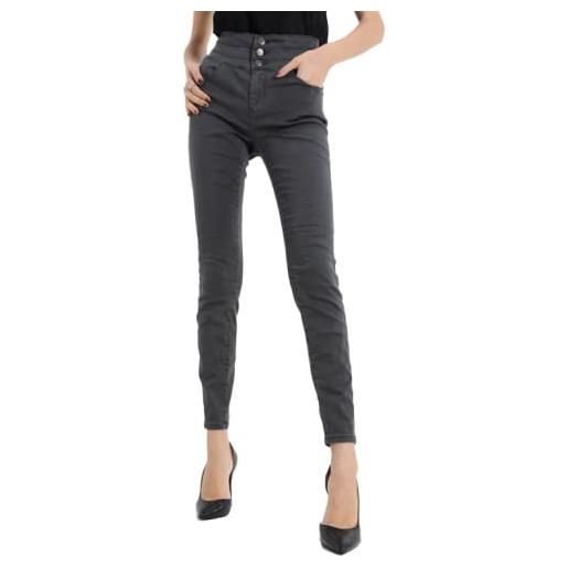 Sexy Woman pantalone donna skinny vita alta elasticizzato (cod. H362)