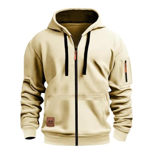 HAOLEI pullover per uomo inverno felpe con tasche e polsini elastici leggera e funzionale maglia semplice classici maglie casual pullover sportiva hoodie autunno e inverno s-3xl