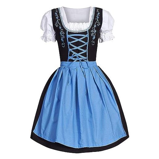 Vhersily 2025 - abito tradizionale bavarese da donna, per occasioni speciali, abiti tradizionale dirndl, corto per oktoberfest, cocktail clubwear festa, slim fit, per ragazza e adulti