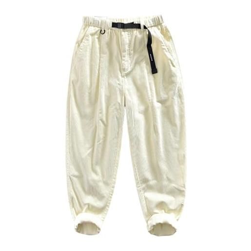 Generic pantaloni da uomo in velluto a coste pantaloni casual oversize cargo per il tempo libero in tinta