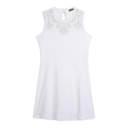 FREDDY vestito donna senza maniche in jersey stampa floreale e logo oro chiaro sul davanti