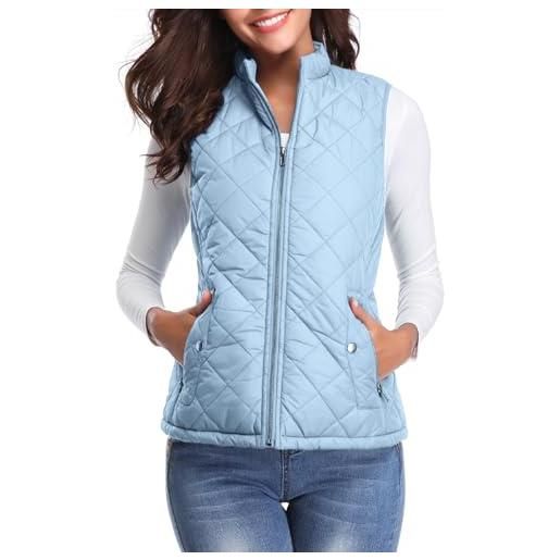 fuinloth gilet donna smanicato primaverile autunno invernale panciotto