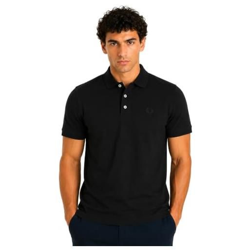Enrico Coveri coveri polo uomo manica corta cotone piquet polo uomo sportiva (c558 nero, 3xl)