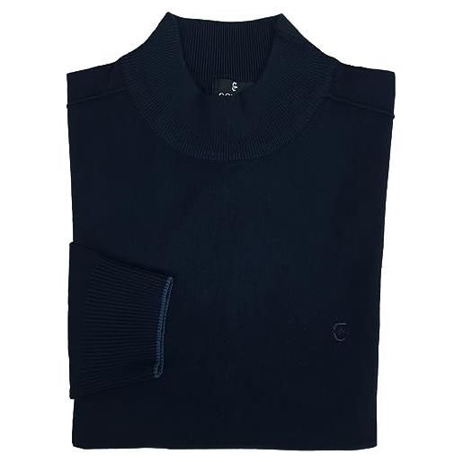 Coveri maglia maglione uomo a lupetto collo alto invernale tinta unita m l xl xxl xxxl (xl - blu)