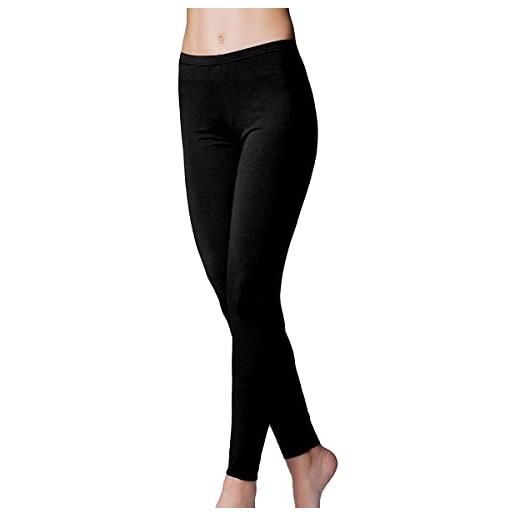 JADEA 3 pezzi leggings pantacollant donna 4367 caldo cotone felpato. 