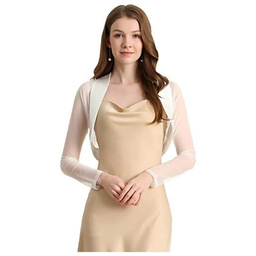 Allegra K donna cardigan elegante coprispalle bolero da lavoro aperto sul davanti
