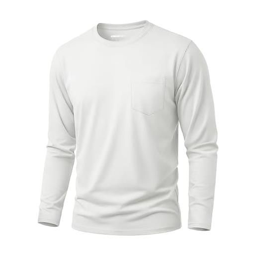 Cavva maglietta uomo manica lunga cotone casual leggera traspirante