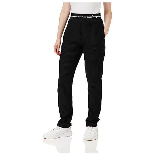 Armani Exchange - maglia a righe righe, pantaloni felpati donna