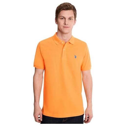 U.S. Polo Assn. sport casual logo 41029 arancione uomo