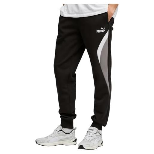 PUMA pantaloni sportivi a blocchi di colore essentials da uomo