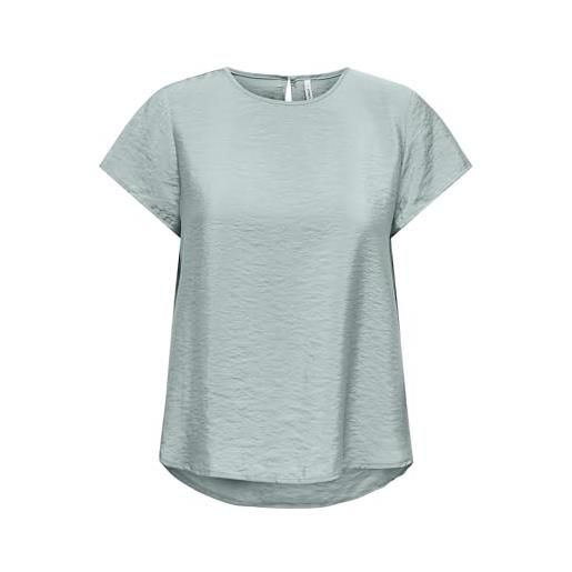 ONLY onlaya life s/s o-neck top noos ptm, gray mist, xs donna