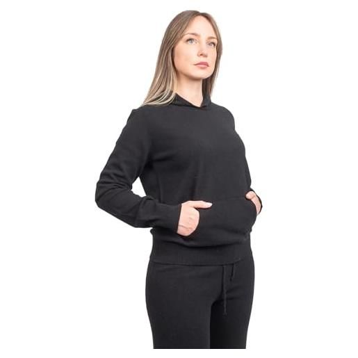 DALLE PIANE CASHMERE - felpa misto cashmere, made in italy - donna