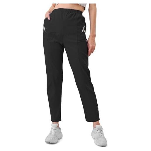 femiss pantaloni capri da donna, elasticizzati, senza lacci, a 3/4, morbidi, estivi, a tre quarti, pantaloni taglie forti