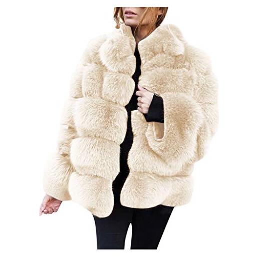 Kobilee giubbotto pile donna lungo peluche elegante pesante mezza stagione sherpa giubbino cappotto teddy pelliccia ecologica curvy morbida giacca pile giacca invernale calda fodera