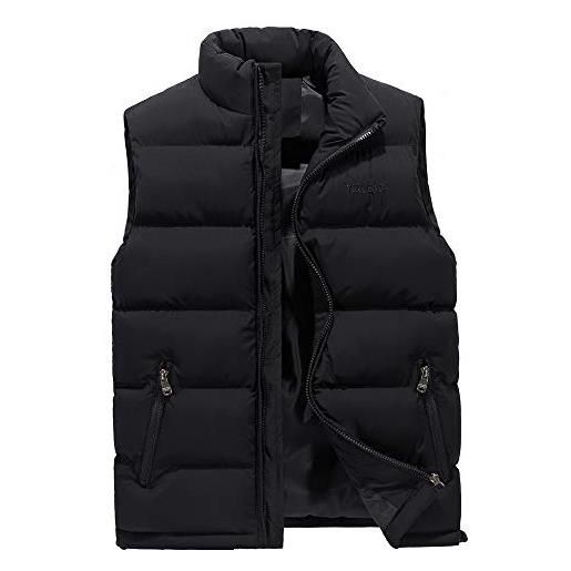 Generico gilet uomo lavoro invernale leggera caldo smanicato cappotto antivento sportiva senza maniche giacca softshell senza cappuccio casual taglie forti piumino cotone trapuntato giubbino elegante imbottito