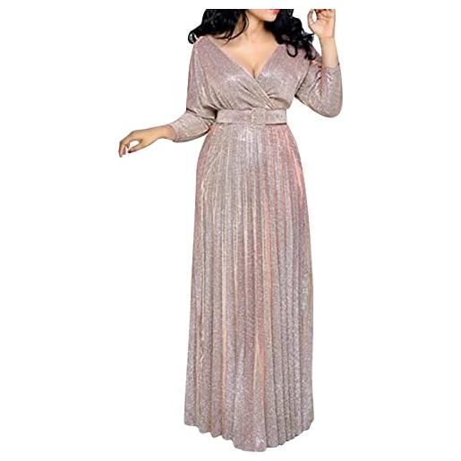 Daikascbny abiti donna curvy lunghi ballo abiti ruffled confortevole senza manica eleganti bella vintage cerimonia abito da donna banchetto sexy hot vestito donna elegante casual