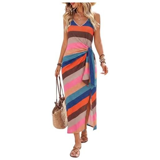 Generico cotton-linen vestito estivo donna lunghi vestiti causal leggero abiti da cerimonia lunghi eleganti estivi mare vestiti comode prendisole chic abbigliamento spiaggia