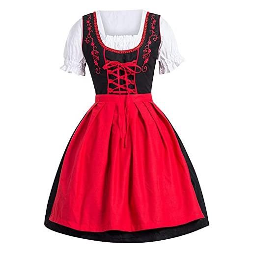Vhersily 2025 - abito tradizionale bavarese da donna, per occasioni speciali, abiti tradizionale dirndl, corto per oktoberfest, cocktail clubwear festa, slim fit, per ragazza e adulti