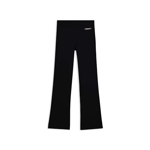 FREDDY leggings donna flare in felpa, vestibilit aderente e vita con elastico interno