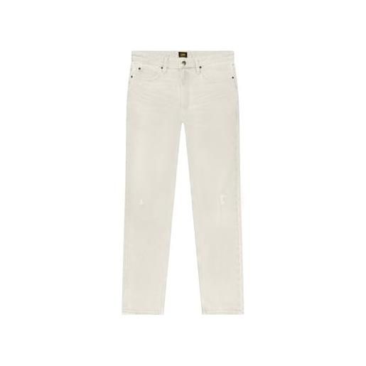 Lee uomo jeans west, regular straight fit, straight leg, white, 29w / 32l