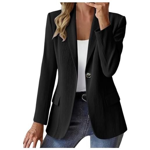 Cocila giacca da abito casual donna tinta unita in velluto a coste lungo giacche inverno quadri giacche e cappotti giubbotto corto invernale jeans lunga piumino smanicato piumini