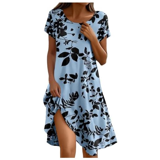 Generico vestito estivo donna abiti estivi donna vestito giallo comodi curvy bianco vestitino primavera cotone abito nero da mare vestiti in eleganti pizzo xxl boho verde spiaggia chic elegante senza maniche
