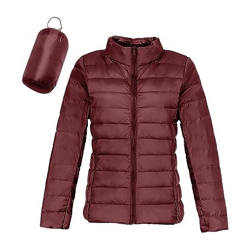 QIUhhpuy piumino leggero donna 100 grammi piumini leggeri giacca piumino leggeri donna giacconi invernali cappotto piumino ultraleggero pesante giubbotti imbottiti giubbini giacca imbottito invernale