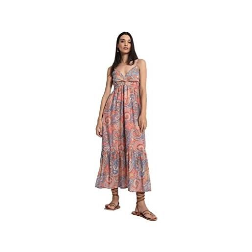 MOLLY BRACKEN abito lungo con volant e spalline sottili s/s 2023 n15be (m)
