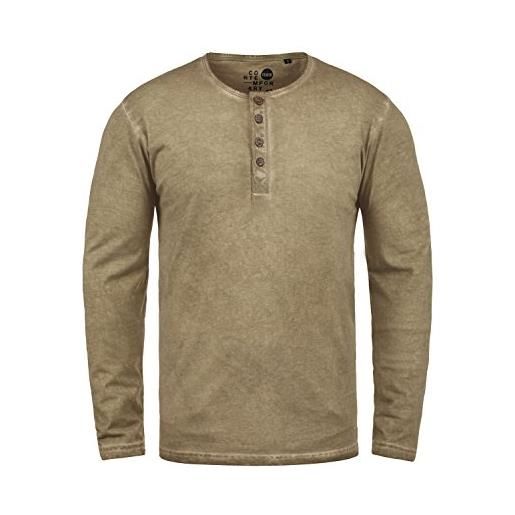 !Solid solid timur - maglie a manica lunga da uomo, taglia: l, colore: dune (5409)