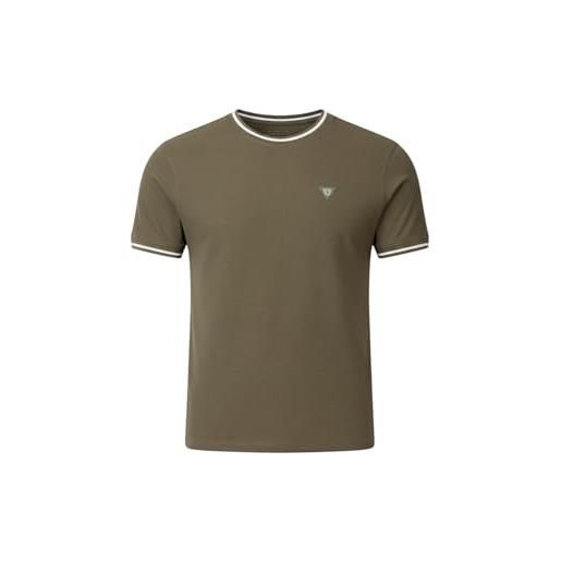 GUESS uomo t-shirt manica corta f6gi06k6xn4 cotone verde s