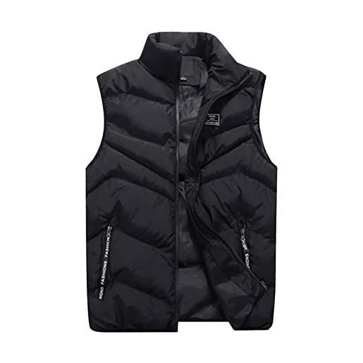 Kobilee gilet uomo cotone 100 grammi trapuntato gilet giacca invernale senza cappuccio corto giubbotto imbottita leggero piumino smanicato senza maniche caldo giubbotto smanicato