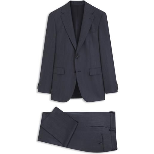 BOSS abito due pezzi regular fit in lana vergine italiana, blu scuro