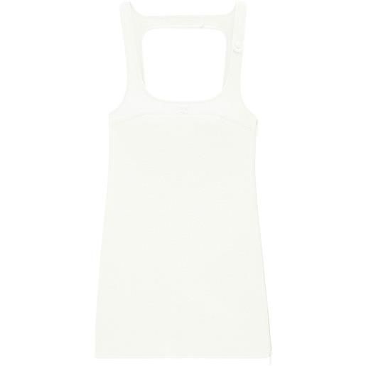 Courrèges abito re-edition corto - bianco