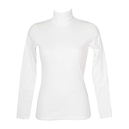 RAGNO dolcevita ciclista donna maglia manica lunga caldo e soffice cotone bio articolo d274ak bio cotton dolcevita