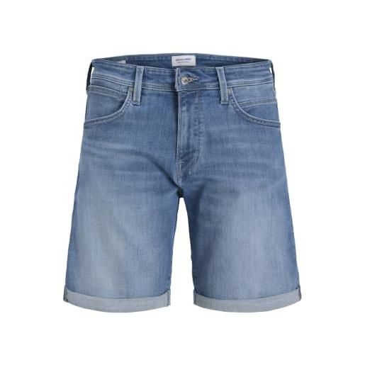 JACK & JONES pantaloncini da uomo, blue denim/pack: am 318, xl