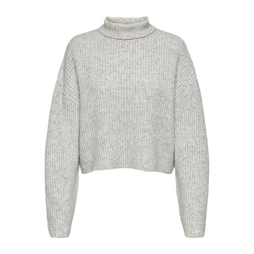 Only maglione da donna onlmelanie l/s, chiaro grigio melange, m