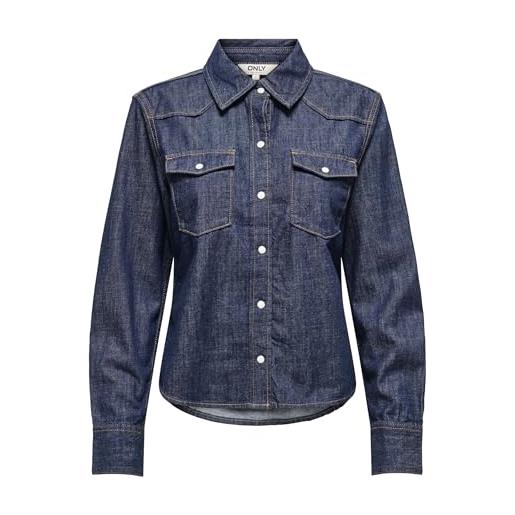 ONLY onlcharlize - camicia di jeans da donna onlcharlize ls dnm akm noos (confezione da 1)