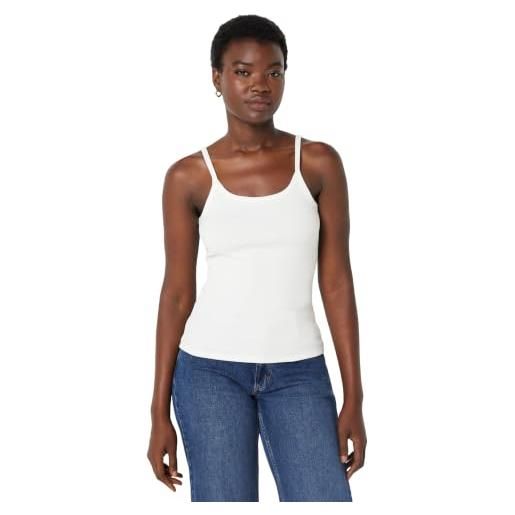 Amazon Essentials canotta a costine, vestibilità aderente donna, verde salvia scuro, m