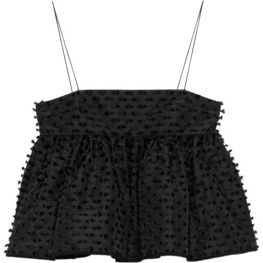Cecilie Bahnsen top babette - nero