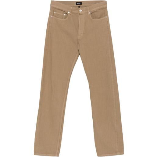 A.P.C. five-pocket straight-leg jeans - toni neutri