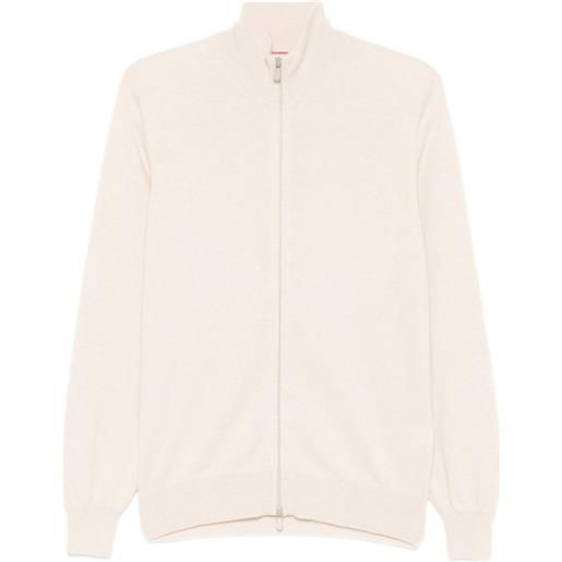 Brunello Cucinelli zip-up high-neck cardigan - toni neutri