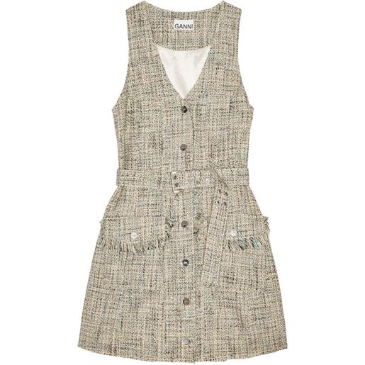 GANNI abito corto in tweed - 693